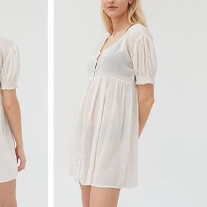 Urban Outfitters Ivory Slip Dress
